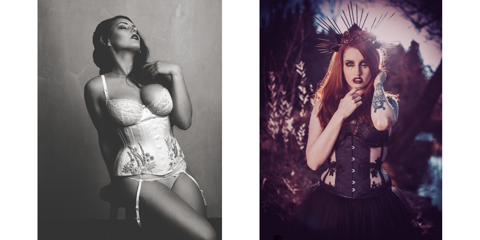 Unterbrustkorsetts für wunderschöne Silhouetten und einzigartige AUgenblicke